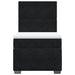 Pat box spring cu saltea, negru, 90x190 cm, catifea - WALTI WALTI