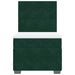 Pat box spring cu saltea, verde închis, 90x190 cm, catifea - WALTI WALTI