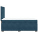 Pat box spring cu saltea, albastru, 90x190 cm, catifea - WALTI WALTI