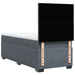Pat box spring cu saltea, gri închis, 90x190 cm, catifea - WALTI WALTI