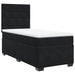Pat box spring cu saltea, negru, 90x190 cm, catifea - WALTI WALTI