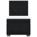 Pat box spring cu saltea, negru, 90x190 cm, catifea - WALTI WALTI