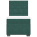Pat box spring cu saltea, verde închis, 90x190 cm, catifea - WALTI WALTI