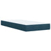 Pat box spring cu saltea, albastru, 90x190 cm, catifea - WALTI WALTI