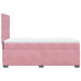 Pat box spring cu saltea, roz, 90x190 cm, catifea - WALTI WALTI