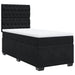 Pat box spring cu saltea, negru, 90x190 cm, catifea - WALTI WALTI