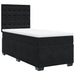 Pat box spring cu saltea, negru, 90x190 cm, catifea - WALTI WALTI