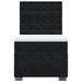Pat box spring cu saltea, negru, 90x190 cm, catifea - WALTI WALTI
