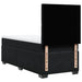 Pat box spring cu saltea, negru, 90x190 cm, catifea - WALTI WALTI