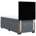 Pat box spring cu saltea, gri închis, 90x200 cm, catifea - WALTI WALTI
