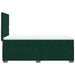 Pat box spring cu saltea, verde închis, 90x200 cm, catifea - WALTI WALTI