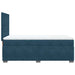 Pat box spring cu saltea, albastru, 90x200 cm, catifea - WALTI WALTI