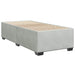 Pat box spring cu saltea, gri deschis, 90x200 cm, catifea - WALTI WALTI