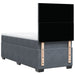 Pat box spring cu saltea, gri închis, 90x200 cm, catifea - WALTI WALTI