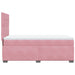 Pat box spring cu saltea, roz, 90x200 cm, catifea - WALTI WALTI