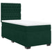 Pat box spring cu saltea, verde închis, 90x200 cm, catifea - WALTI WALTI
