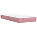 Pat box spring cu saltea, roz, 90x200 cm, catifea - WALTI WALTI