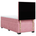 Pat box spring cu saltea, roz, 90x200 cm, catifea - WALTI WALTI