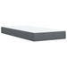 Pat box spring cu saltea, gri închis, 90x200 cm, catifea - WALTI WALTI