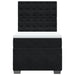 Pat box spring cu saltea, negru, 90x200 cm, catifea - WALTI WALTI