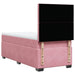 Pat box spring cu saltea, roz, 90x200 cm, catifea - WALTI WALTI