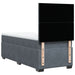 Pat box spring cu saltea, gri închis, 100x200 cm, catifea - WALTI WALTI