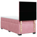 Pat box spring cu saltea, roz, 100x200 cm, catifea - WALTI WALTI