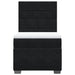 Pat box spring cu saltea, negru, 100x200 cm, catifea - WALTI WALTI