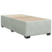 Pat box spring cu saltea, gri deschis, 100x200 cm, catifea - WALTI WALTI