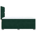 Pat box spring cu saltea, verde închis, 100x200 cm, catifea - WALTI WALTI