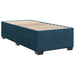 Pat box spring cu saltea, albastru, 100x200 cm, catifea - WALTI WALTI