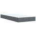 Pat box spring cu saltea, gri închis, 100x200 cm, catifea - WALTI WALTI