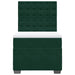 Pat box spring cu saltea, verde închis, 100x200 cm, catifea - WALTI WALTI