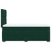 Pat box spring cu saltea, verde închis, 100x200 cm, catifea - WALTI WALTI