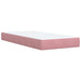 Pat box spring cu saltea, roz, 100x200 cm, catifea - WALTI WALTI
