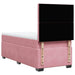 Pat box spring cu saltea, roz, 100x200 cm, catifea - WALTI WALTI