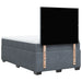 Pat box spring cu saltea, gri închis, 120x190 cm, catifea - WALTI WALTI