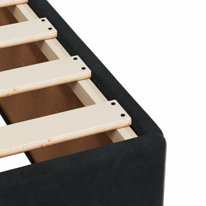 Pat box spring cu saltea, negru, 120x190 cm, catifea - WALTI WALTI