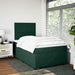 Pat box spring cu saltea, verde închis, 120x190 cm, catifea - WALTI WALTI