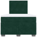 Pat box spring cu saltea, verde închis, 120x190 cm, catifea - WALTI WALTI