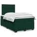 Pat box spring cu saltea, verde închis, 120x190 cm, catifea - WALTI WALTI