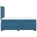 Pat box spring cu saltea, albastru, 120x190 cm, catifea - WALTI WALTI
