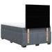 Pat box spring cu saltea, gri închis, 120x190 cm, catifea - WALTI WALTI