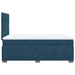 Pat box spring cu saltea, albastru, 120x190 cm, catifea - WALTI WALTI