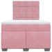 Pat box spring cu saltea, negru, 120x190 cm, catifea - WALTI WALTI