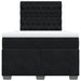 Pat box spring cu saltea, negru, 120x190 cm, catifea - WALTI WALTI