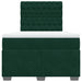 Pat box spring cu saltea, verde închis, 120x190 cm, catifea - WALTI WALTI