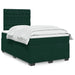 Pat box spring cu saltea, verde închis, 120x190 cm, catifea - WALTI WALTI