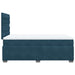 Pat box spring cu saltea, albastru, 120x190 cm, catifea - WALTI WALTI