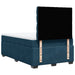 Pat box spring cu saltea, albastru, 120x190 cm, catifea - WALTI WALTI
